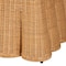 Bali & Pari Palm Bohemian Honey Scallop Rattan Ottoman 244-13633-ZORO - alternate 4